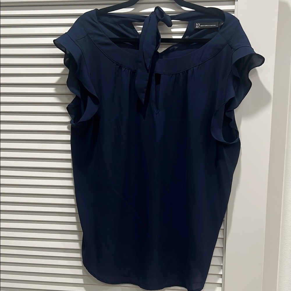Navy Blue Women's Blouse